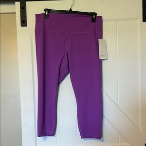 NWT Lululemon Wunder Train HR Crop 23” Size 18